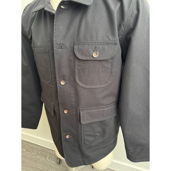 Flint & Tinder Men's Waxed Canvas Jacket XL Black British Millerain – Rare - Picture 4 of 9